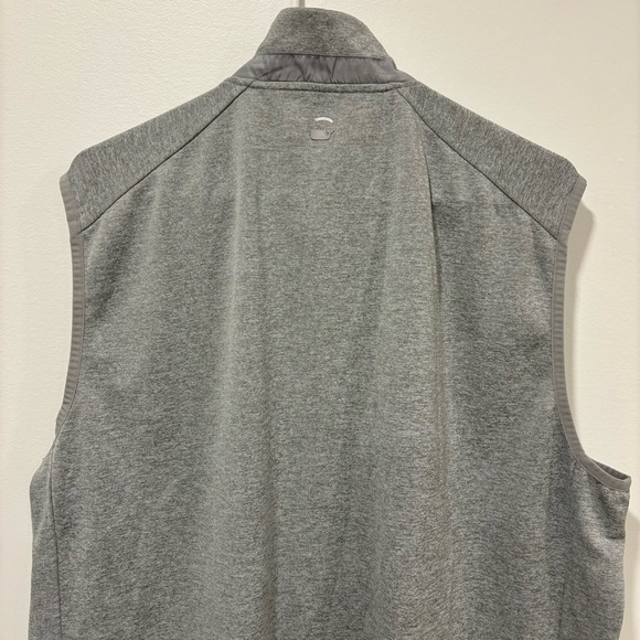 Vineyard Vines Men’s Fairhaven Vest Golf Gray Camo OTG Performance Zip Up Sport - Picture 10 of 11